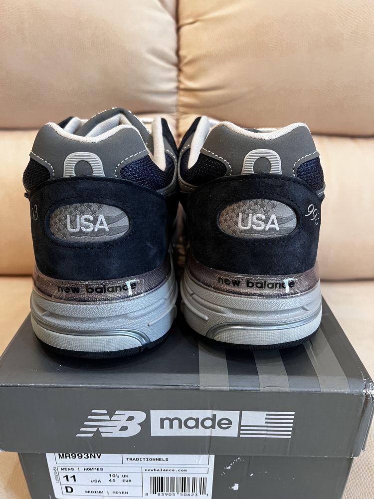 Кроссовки New Balance 993 Navy Made in USA оригинал новые MR993NV