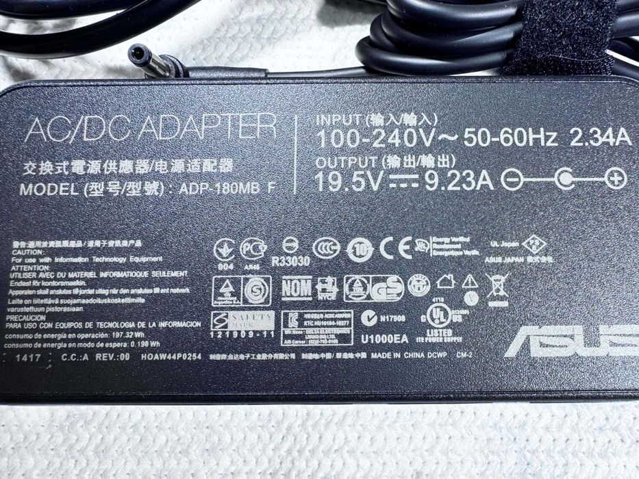 Оригінальний блок живлення Asus 19.5V 9.23A 180W 5.5*2.5 (ADP-180MB F)