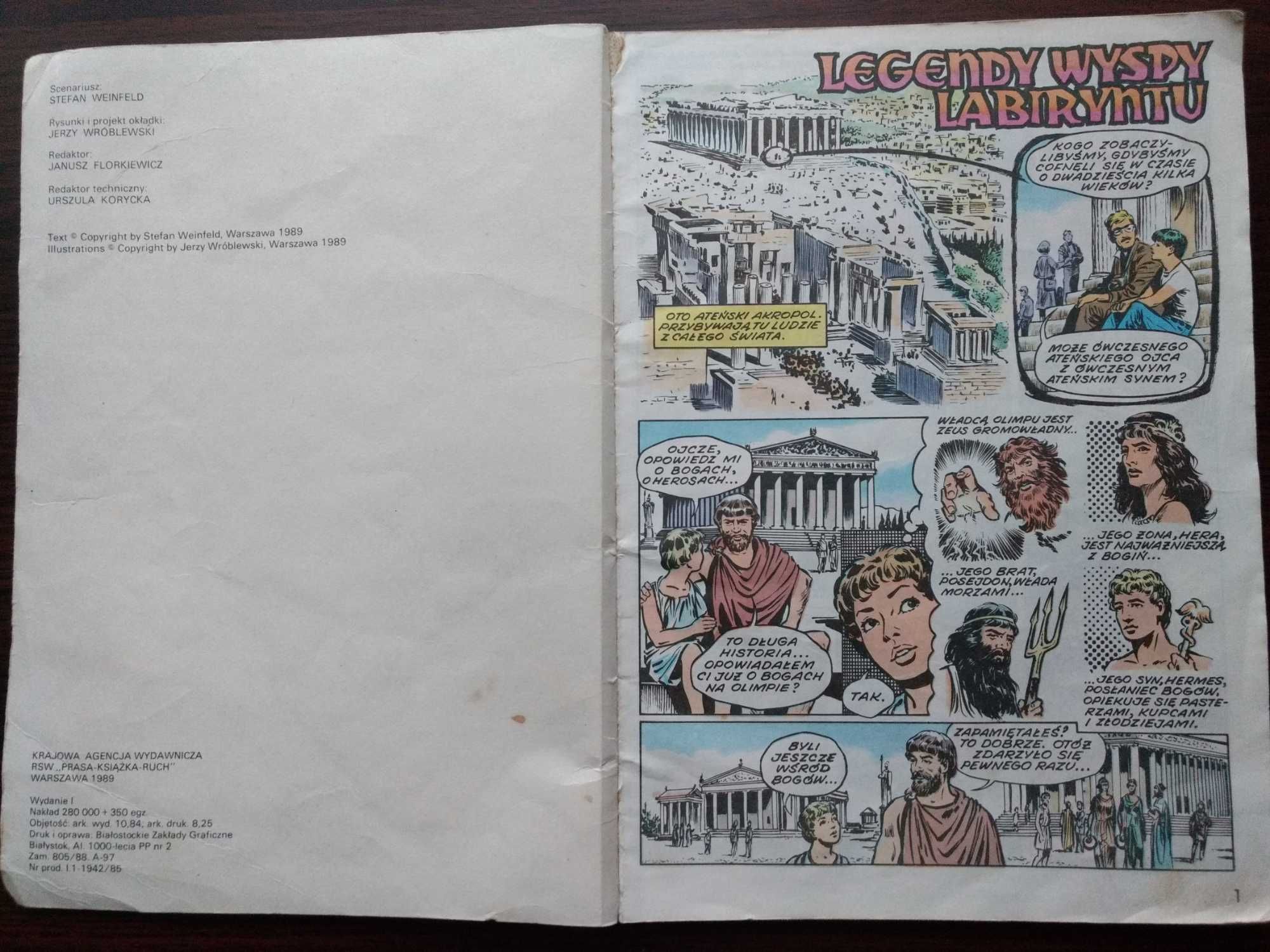 Komiks "Legendy wyspy labiryntu"