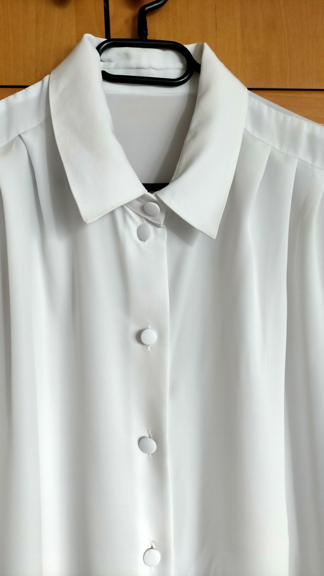Duża wizytowa biała bluzka damska 52/54 klasyczna
