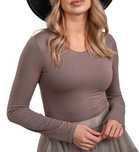 Wiskozowe body basic uni beżowe
