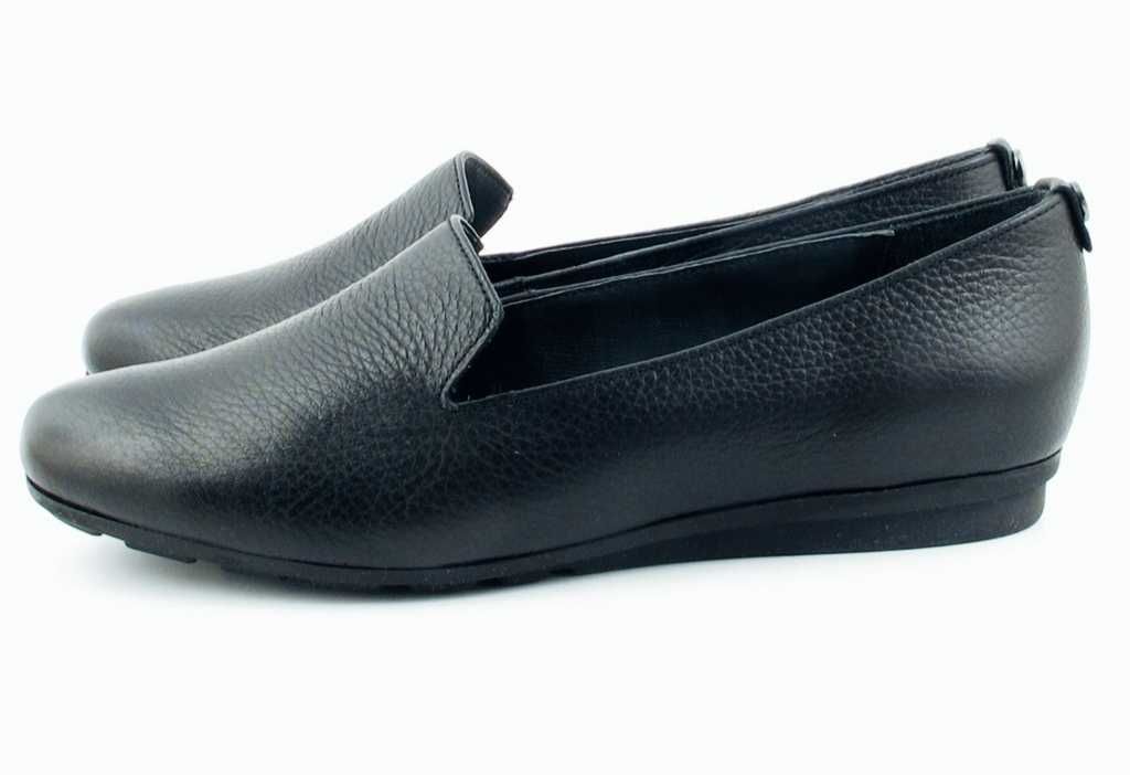 Lordsy Ryłko Relax 38 39 mokasyny półbuty skóra  naturalna czarne buty