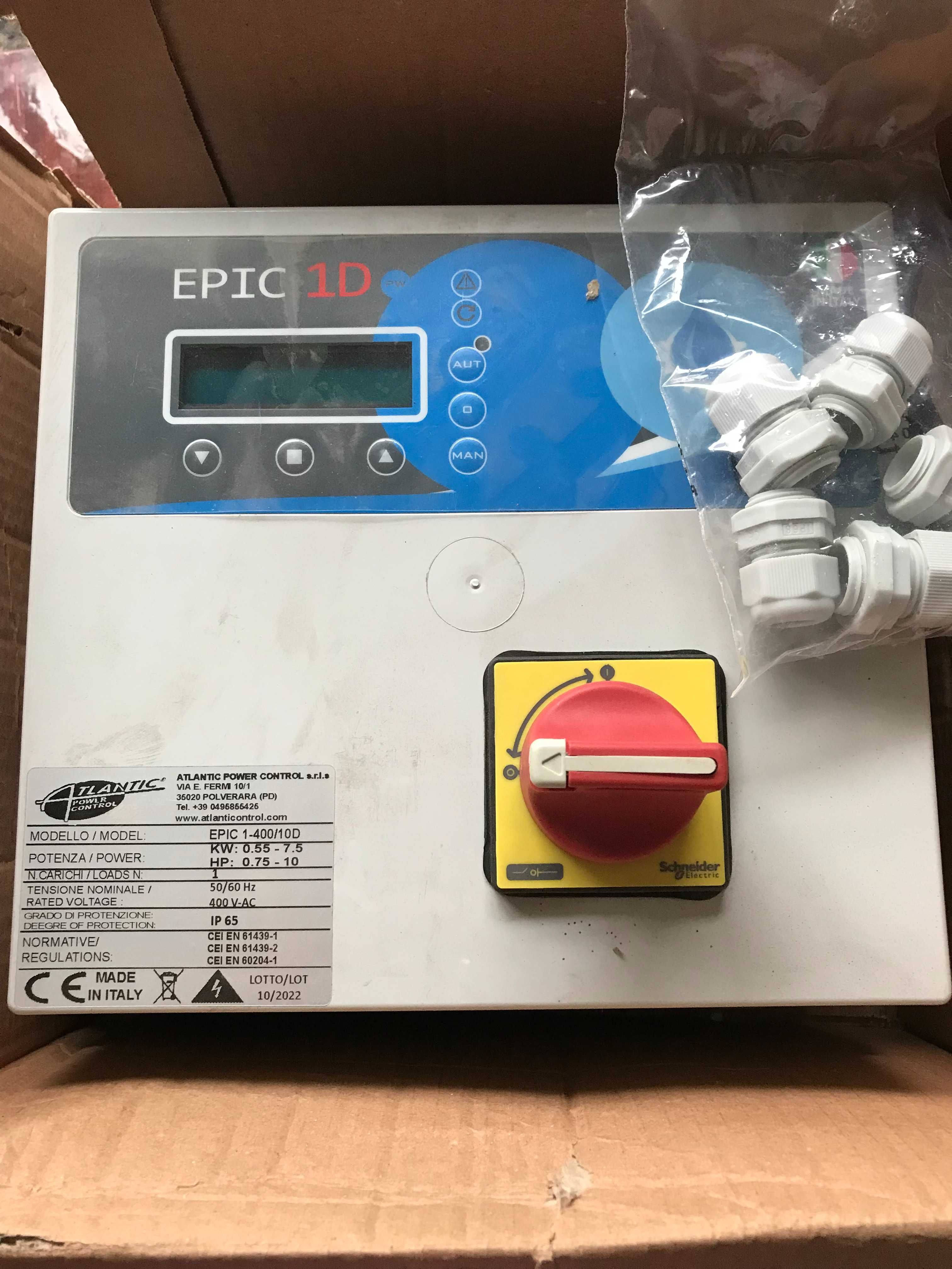 Пульт управления с защитой от сухого хода Atlantic EPIC 1-400/10 D