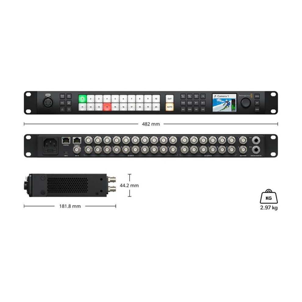 ATEM 2 M/E Constellation HD | Como nova, usada apenas 5 vezes!