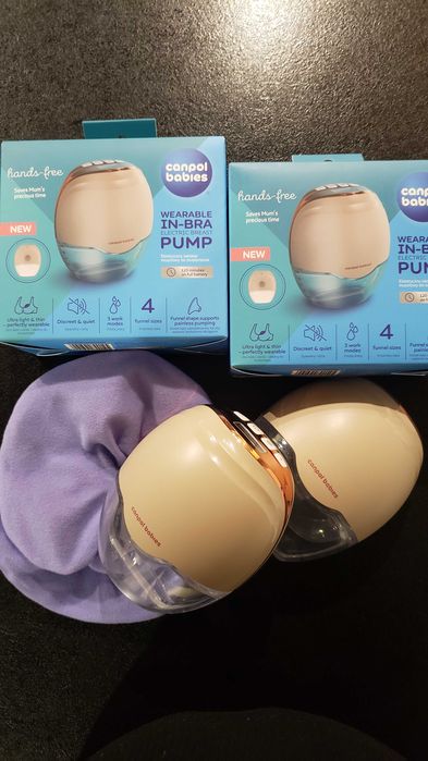 Canpol babies Bezprzewodowy laktator muszlowy Hands-Free