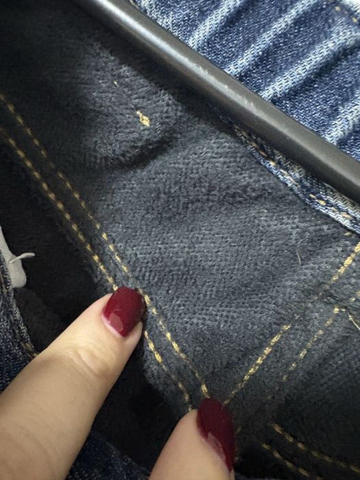 Джинсы теплые  корея