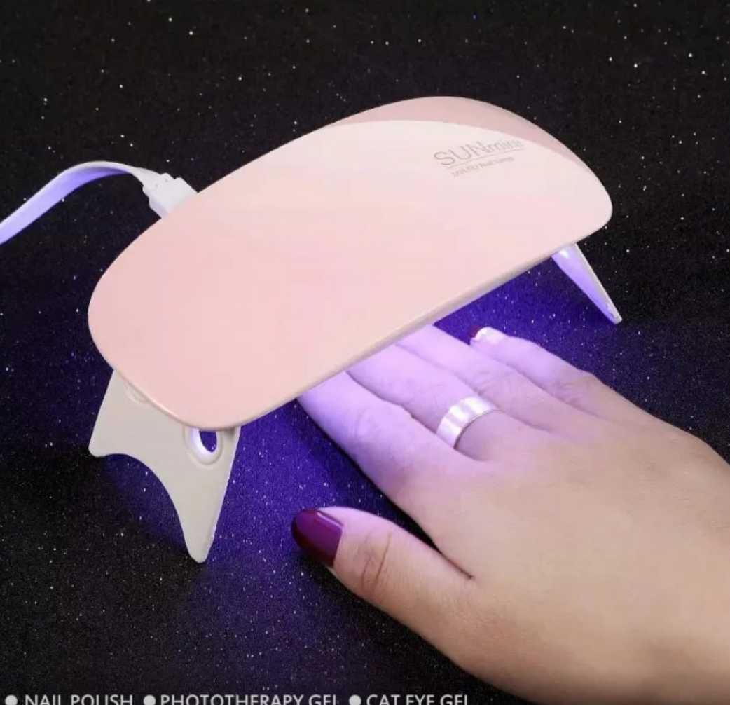 Настольная мини лампа для маникюра и педикюра, лампа для сушки ногтей