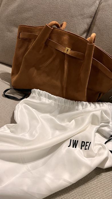 Оригінал Сумка тоут tote bag jw pei hana medium коричневий колір замша