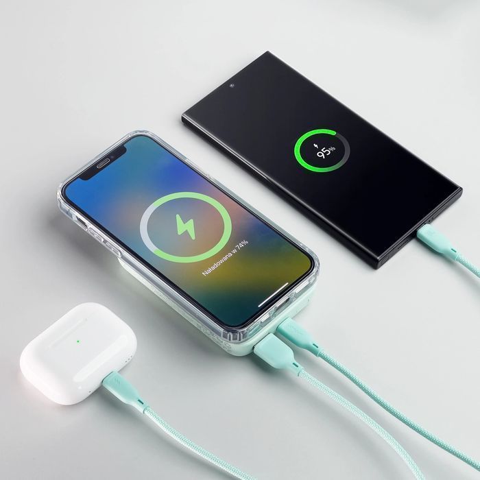 Powerbank Joyroom JR-W020 20W 10000mAh MagSafe + USB-C - Jasnozielony