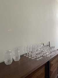 Conjunto completo de 60 copos Cristal Darques