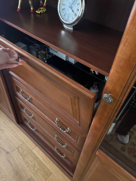 Narożny regał drewniany - STAN IDEALNY