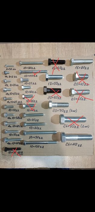 Болти міцні 8.8. нові