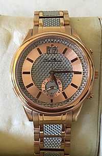 Relógio Lucien Picard cronógrafo plaqué rosa/fibra carbono cinzenta