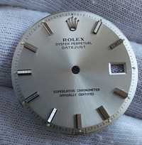 Mostrador relógio Rolex Datejust 1600 Pie Pan cinza