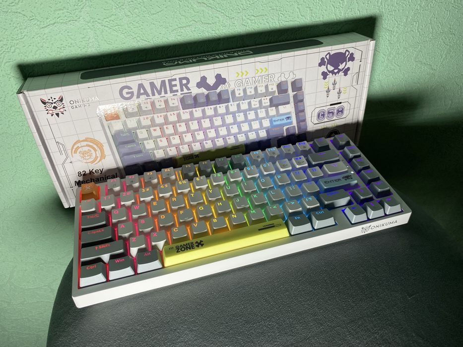 Onikuma G58. Игровая механическая клавиатура с подсветкой