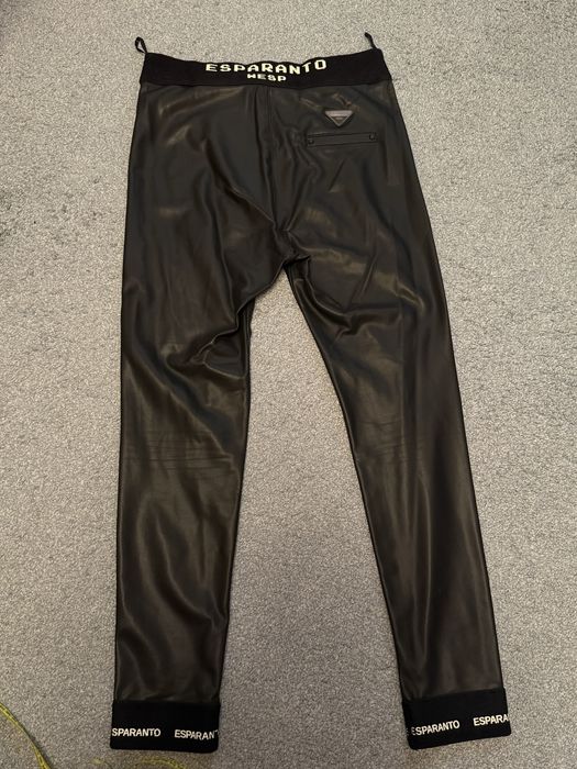 Кожані лосіни-штани