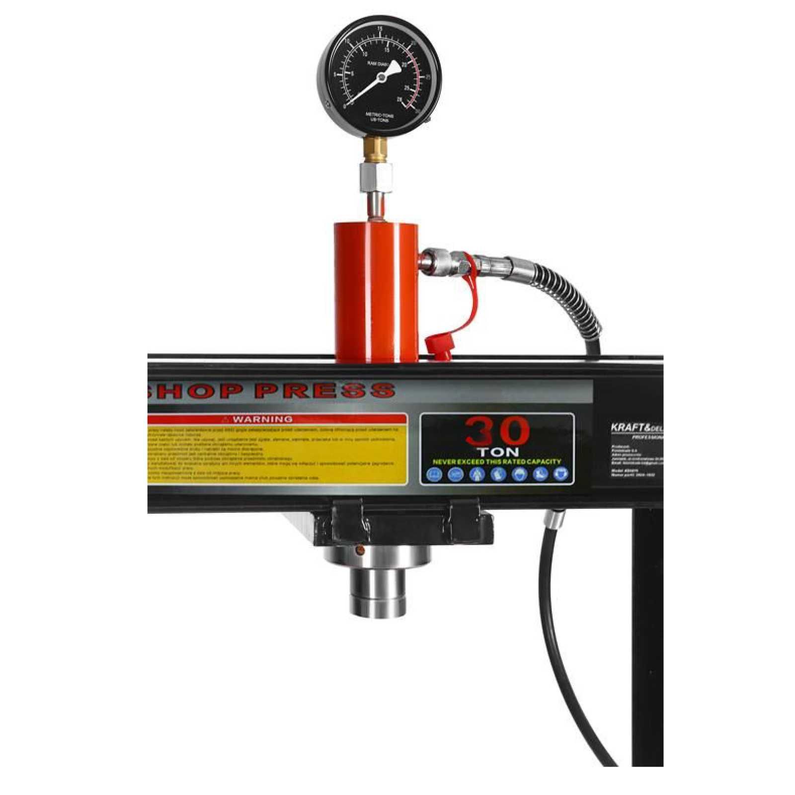 KRAFT&DELE Prasa Hydrauliczna Warsztatowa 30t Przesuwany Tłok KD5876