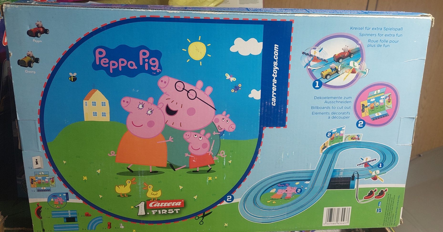 Tor wyścigowy Peppa Pig Carrera FIRST, Peppa i Georg