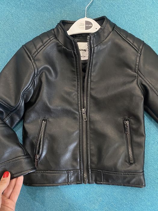 Шкіряна куртка для хлопчика