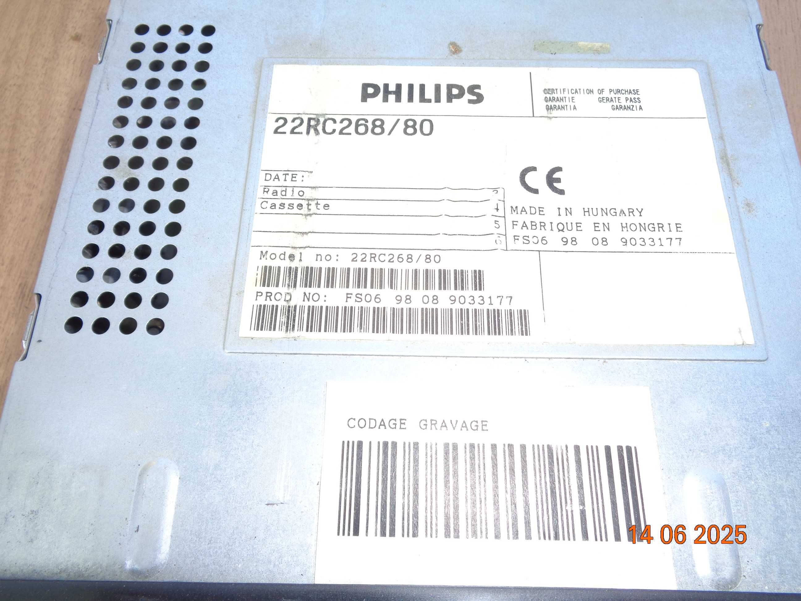 radiomagnetofon samochodowy philips