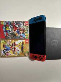 konsola Nintendo Switch + 3 gry