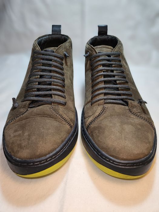 Sapatos / Botins Camper  Castanhos/Verdes Musgo - Tamanho 4