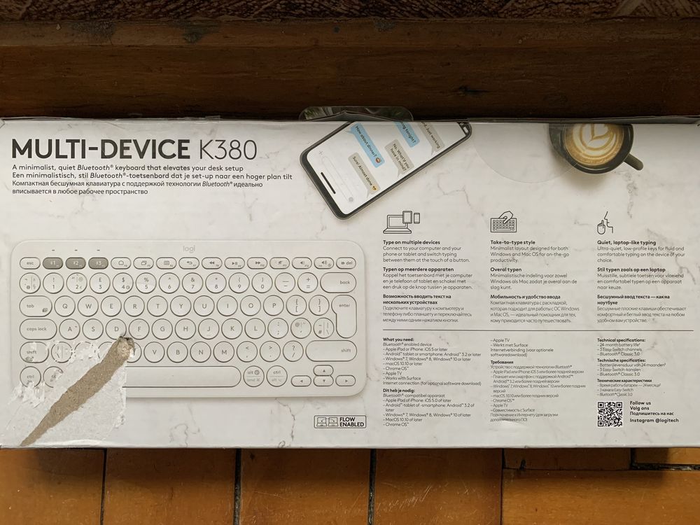 Клавіатури Logitech MX Keys, K380. Corsair K65 RGB Mini