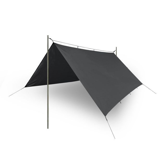 Tarp turystyczny płachta biwakowa 3m x3m Helikon Polyester ShadowGrey