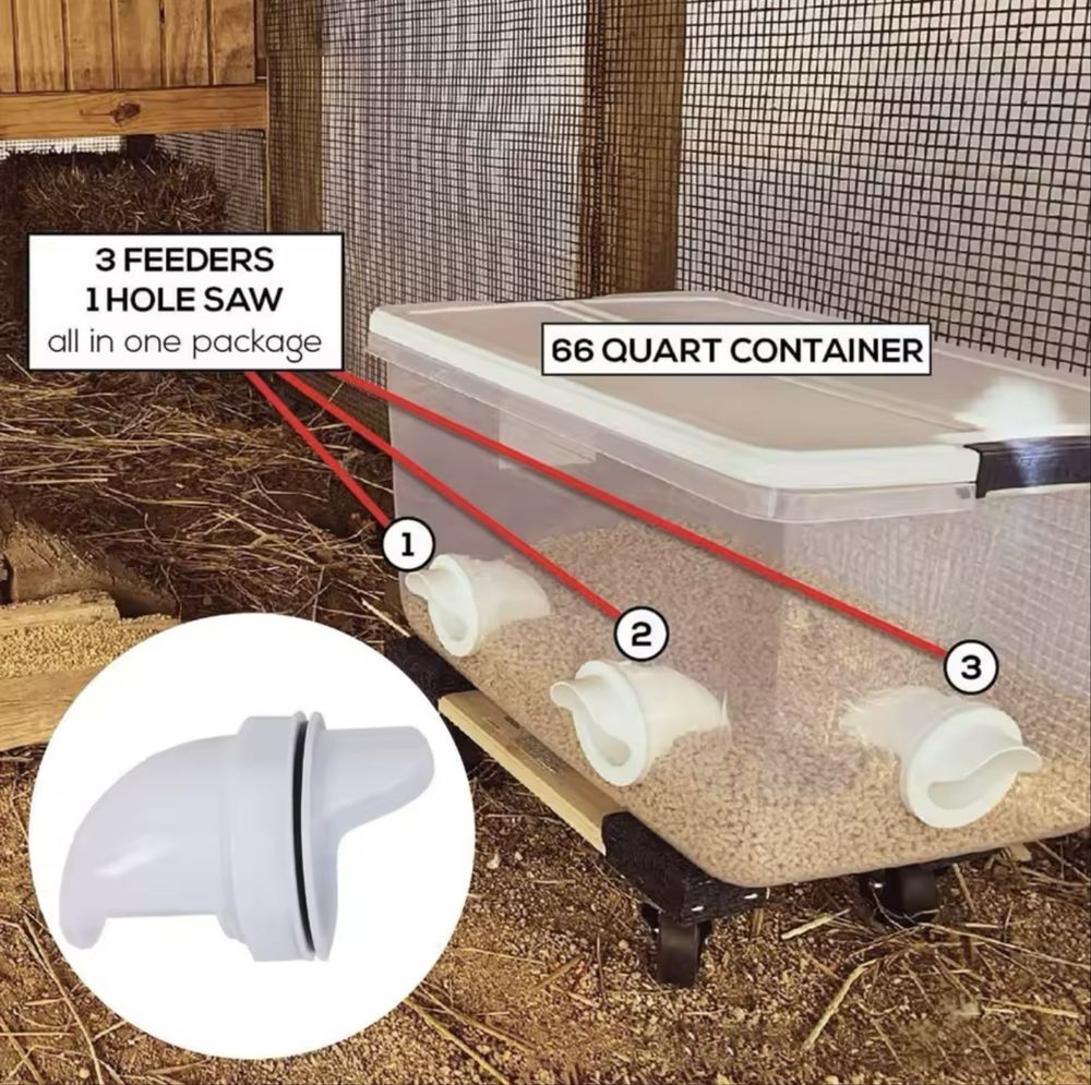 Comedouro automatico para aves | Ler descrição