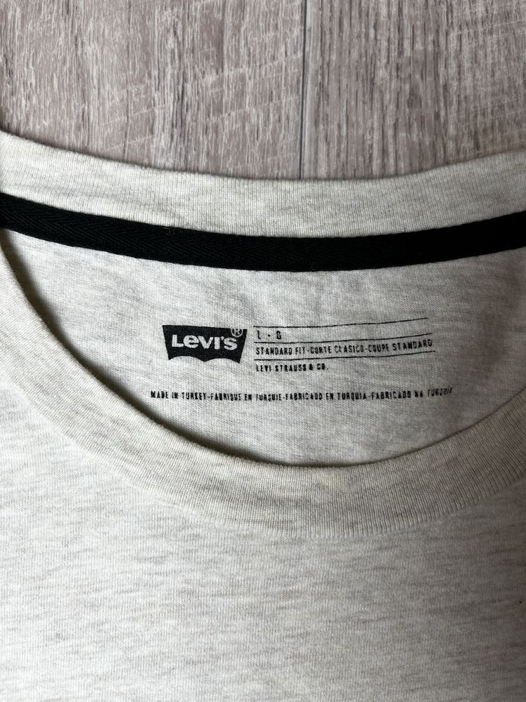 Футболка Levis размер L оригинал мужская хлопок с принтом big logo air