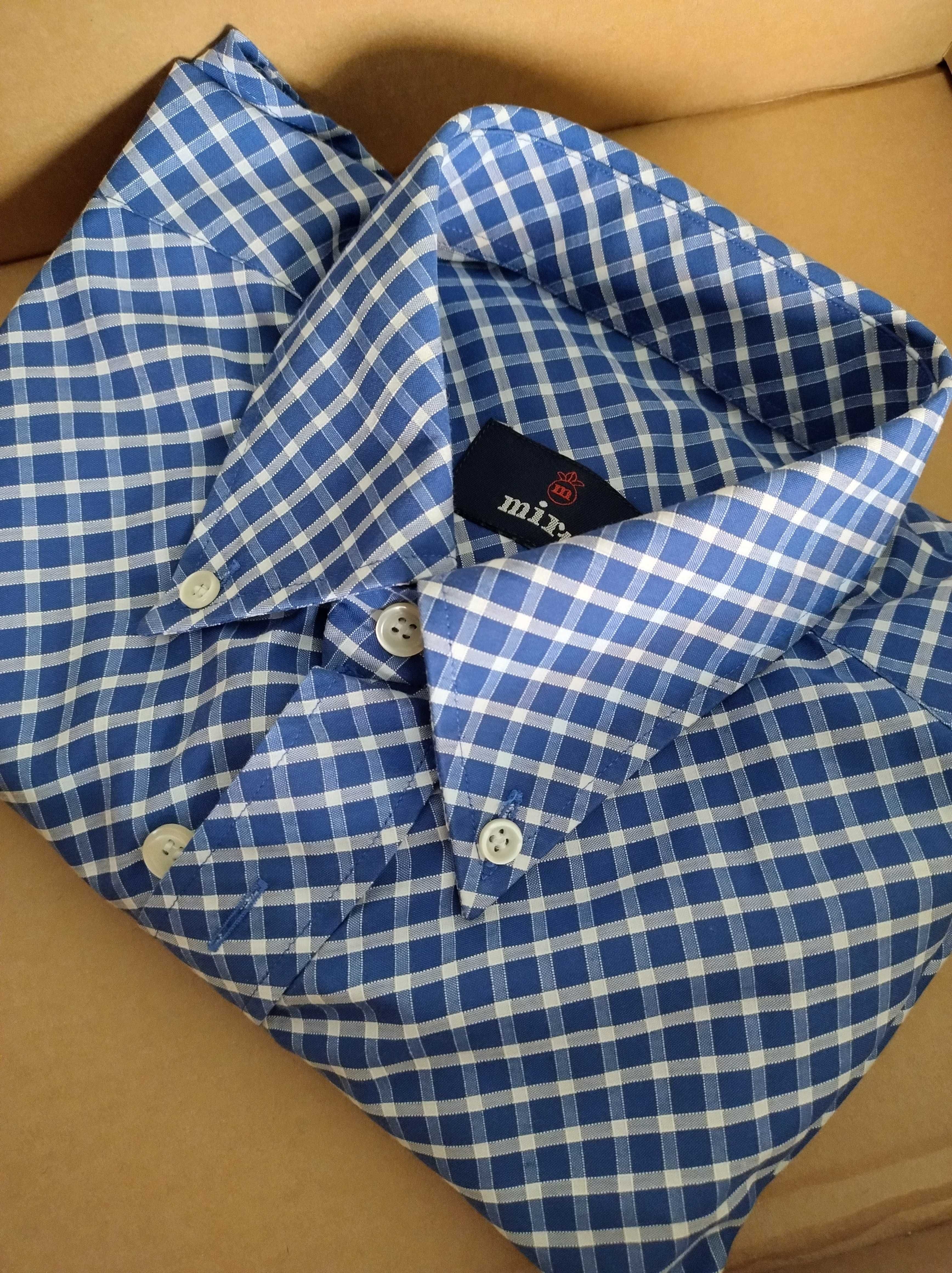 Camisa Mirto Xadrez Azul, tam. M (Original)