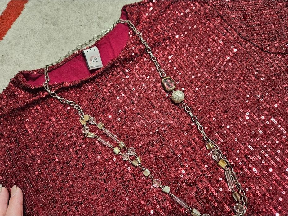 Vestido brilhantes bordeaux (TU) New Collection - novo (oferta fio)

V