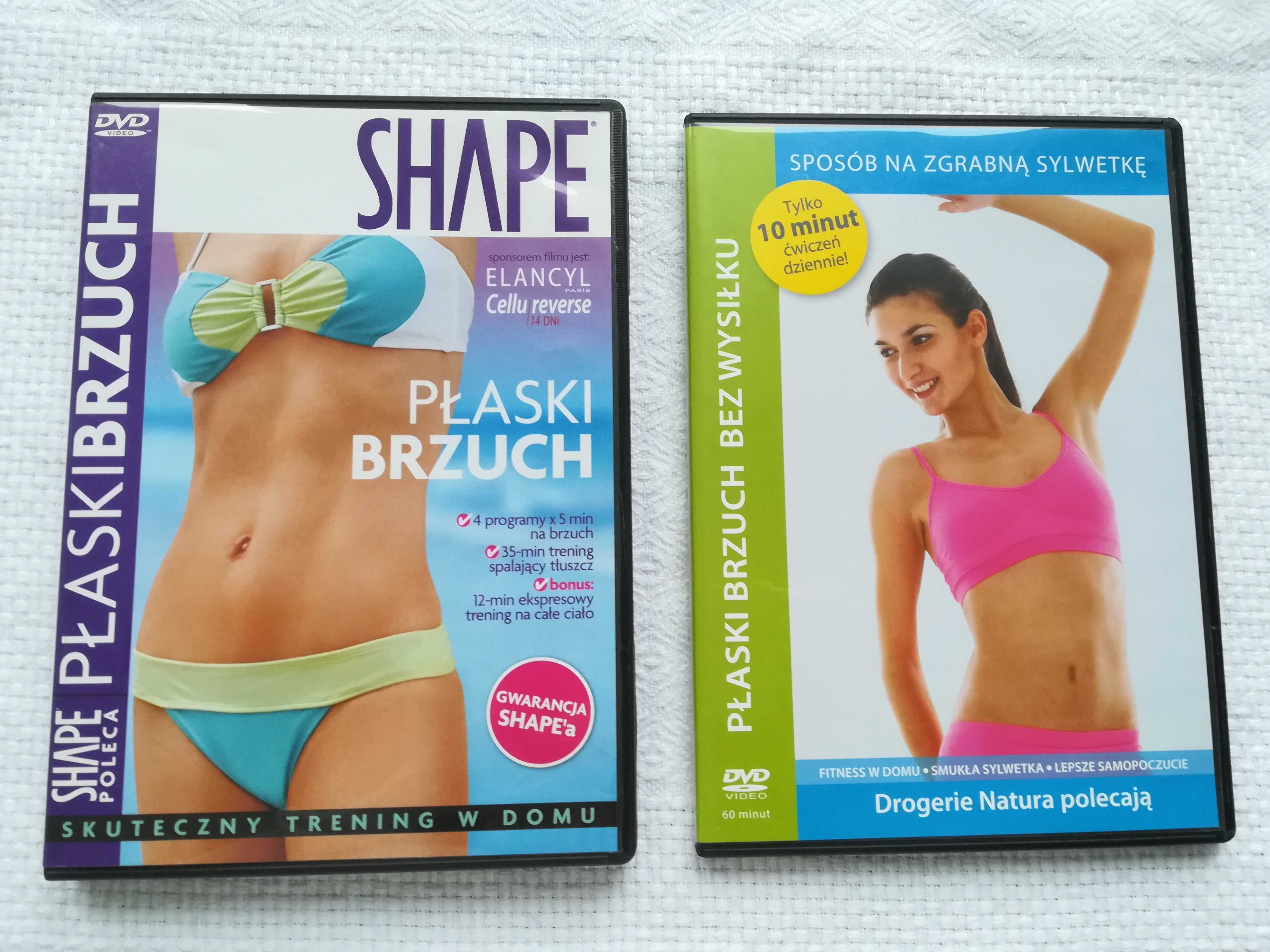 płyta dvd shape sport fitness, ćwiczenia płaski brzuch   na lato