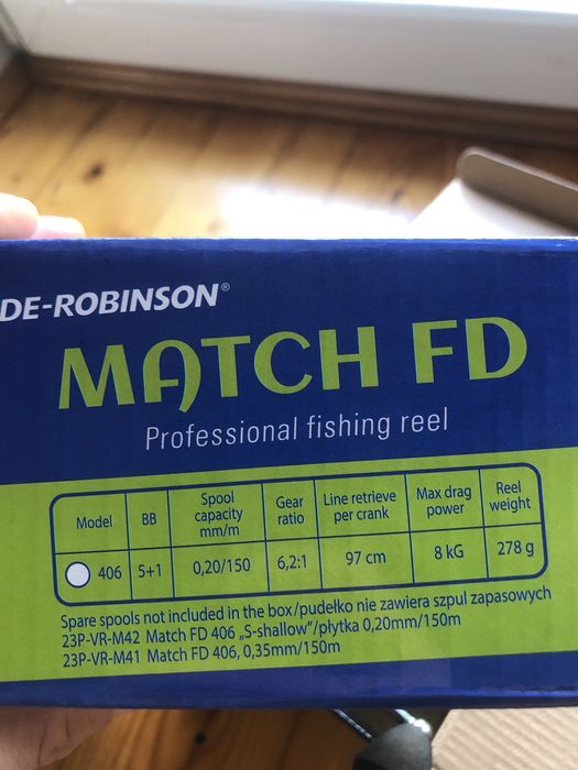 Kołowrotek Robinson Match FD406 bardzo dobry stan