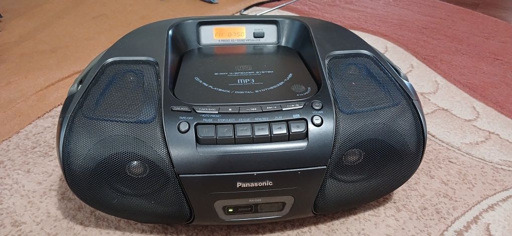 Магнітофон Panasonic RX-D29 CD/MP3/Радіо, супербас!