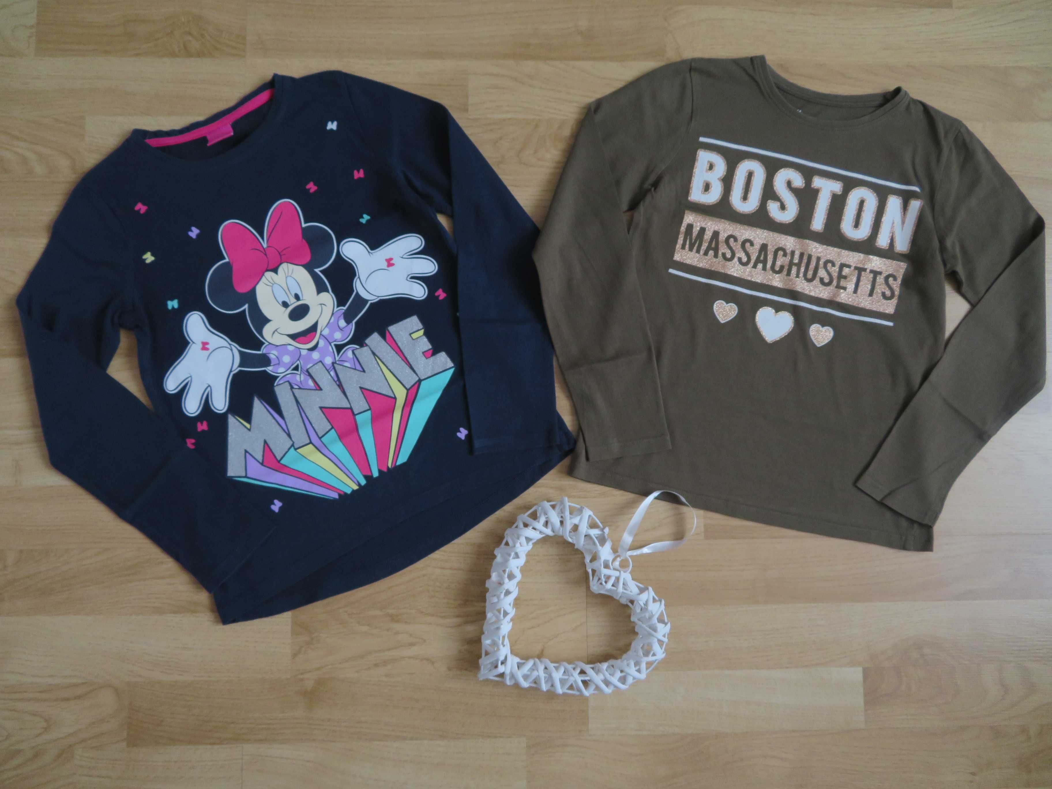 PRIMARK DISNEY Minnie ZESTAW 2x bluzka długi rękaw dziewczęca, BDB 140