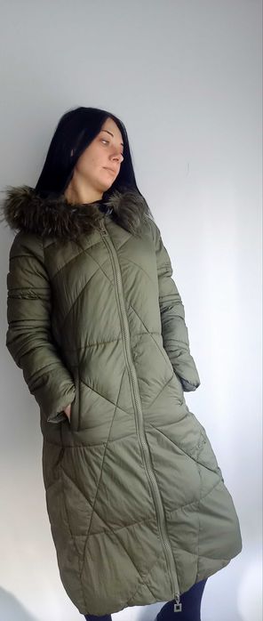 Płaszcz damski zimowy długi pikowany roz.M/L Top Secret