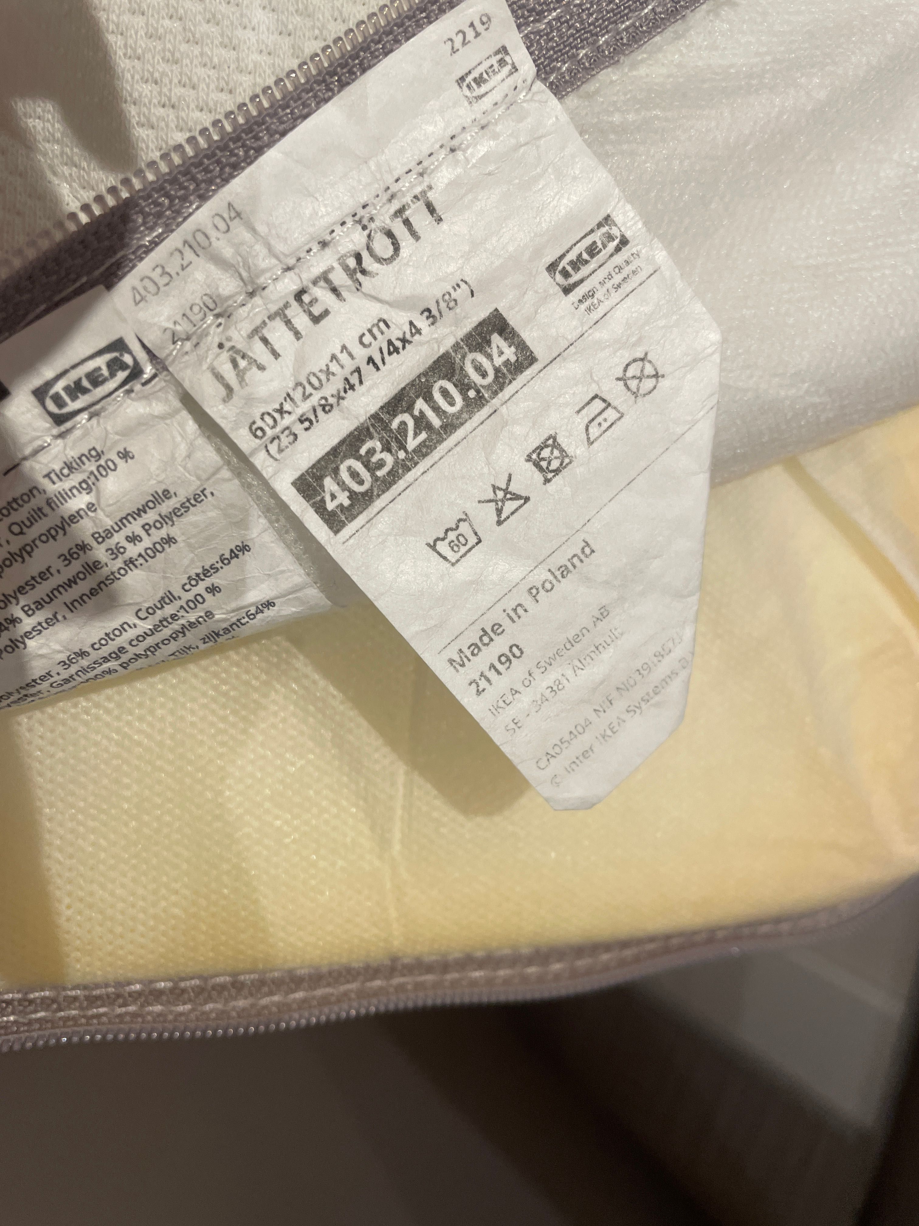 Berço MYLLRA + colchão JÄTTETRÖTT do Ikea (como novo)