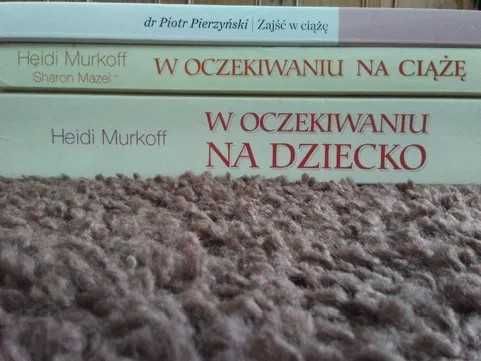 3 sztuki książek w oczekiwaniu na ciążę w oczekiwaniu na dziecko zajść