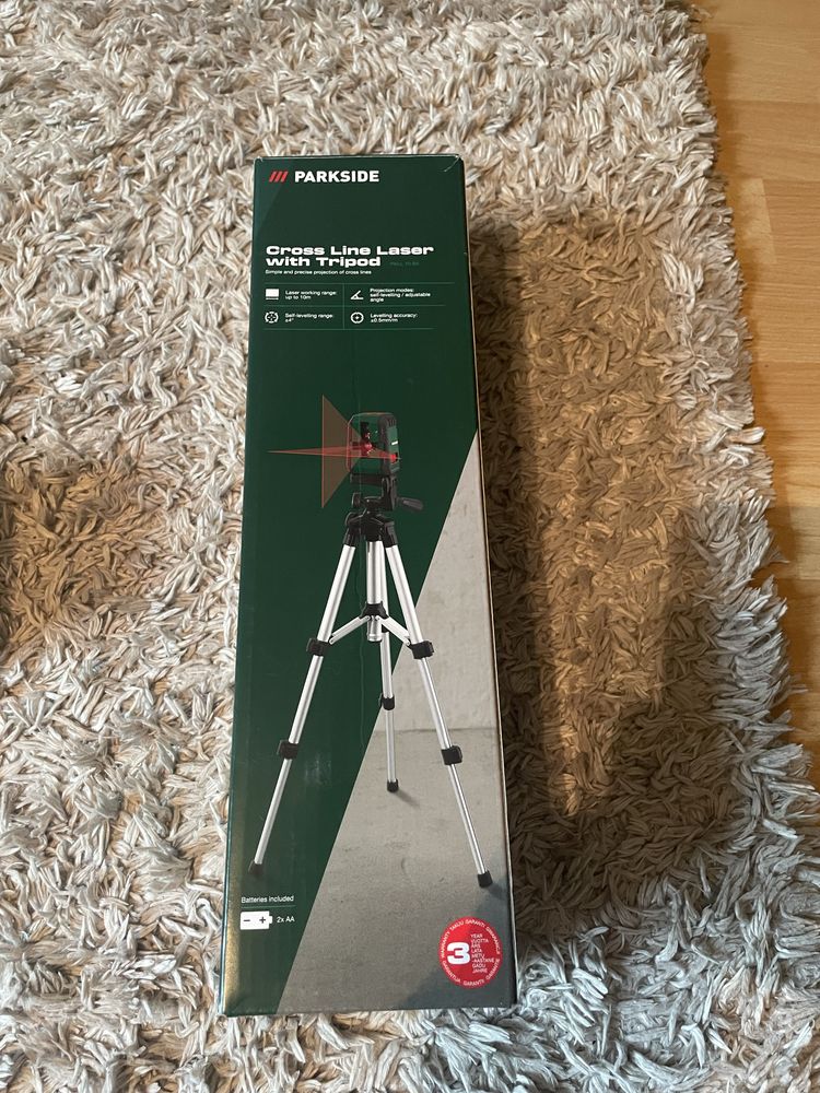 Laser krzyżakowy ze statywem Parkside PKLL 10 B4