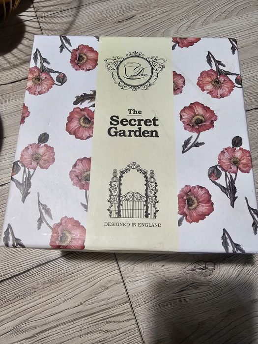 Komplet do herbaty filiżanka talerzyk kubek porcelanowy nowy prezent