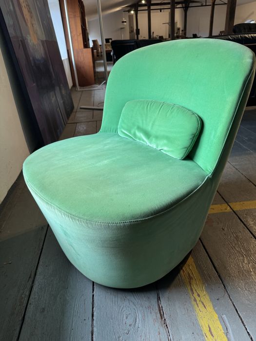 Obrotowy,welurowy fotel IKEA z serii Stockholm, vintage,design