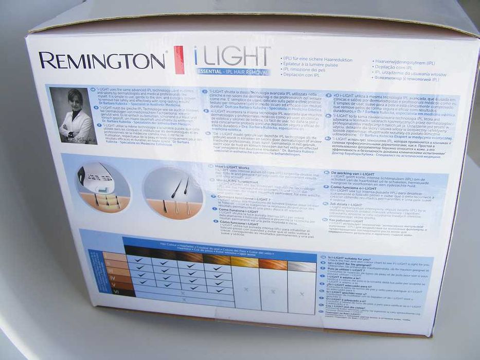 Depilator IPL Remington i-light IPL6250 oryginalne opakowanie