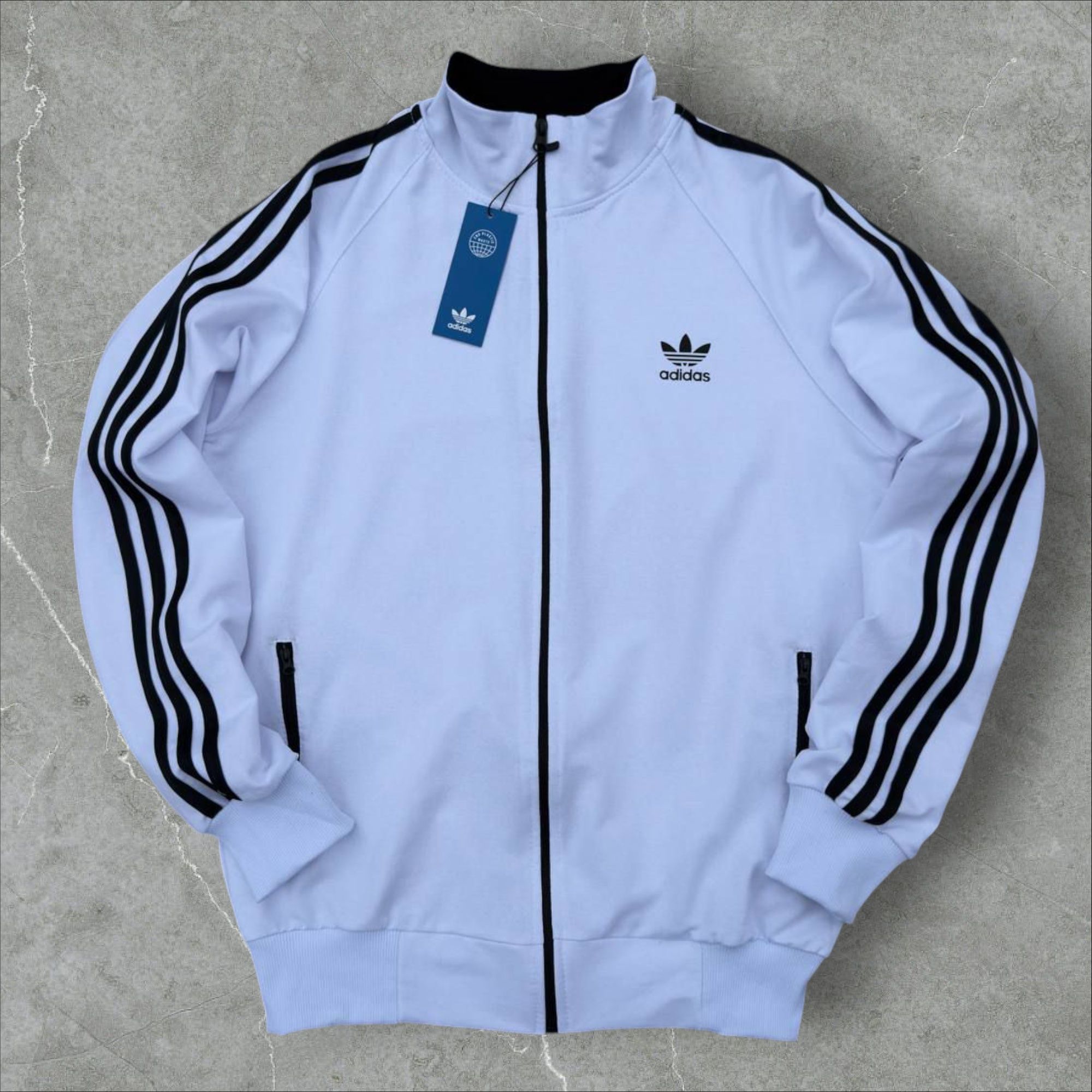 Олімпійка Adidas з лампасами. Зіпка. Кофта спортивна Адідас.Топ якість