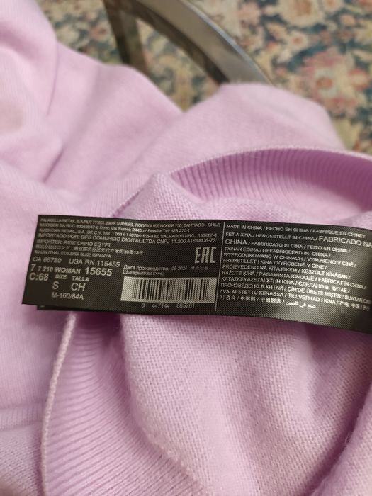 Sweterek kaszmirowy Mango roz S/M
