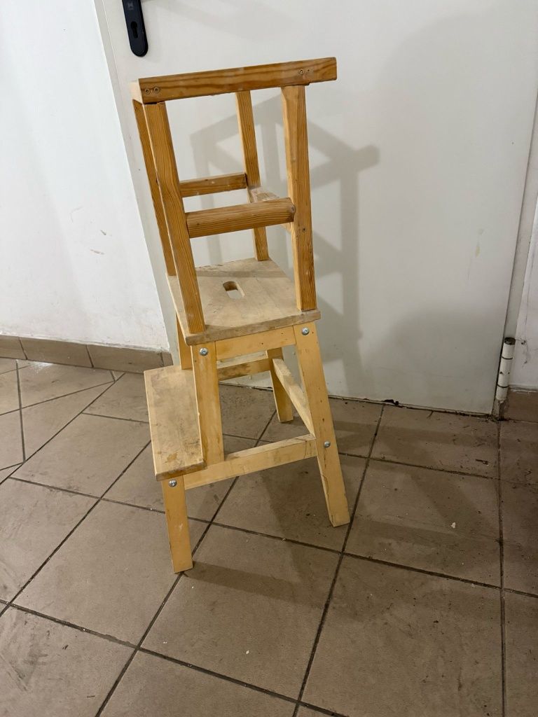 Kitchen Helpler pomocnik kuchenny Ikea krzesełko drewniany dziecko