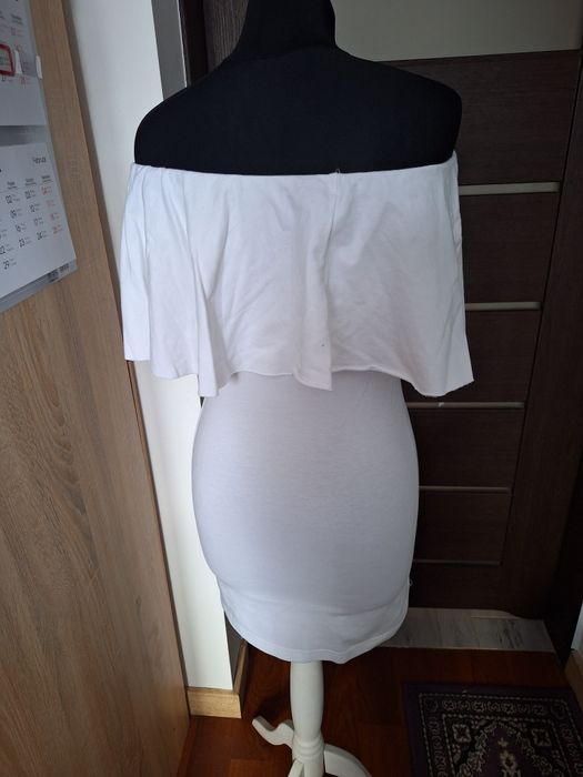 Mini sukienka, tunika Biała.