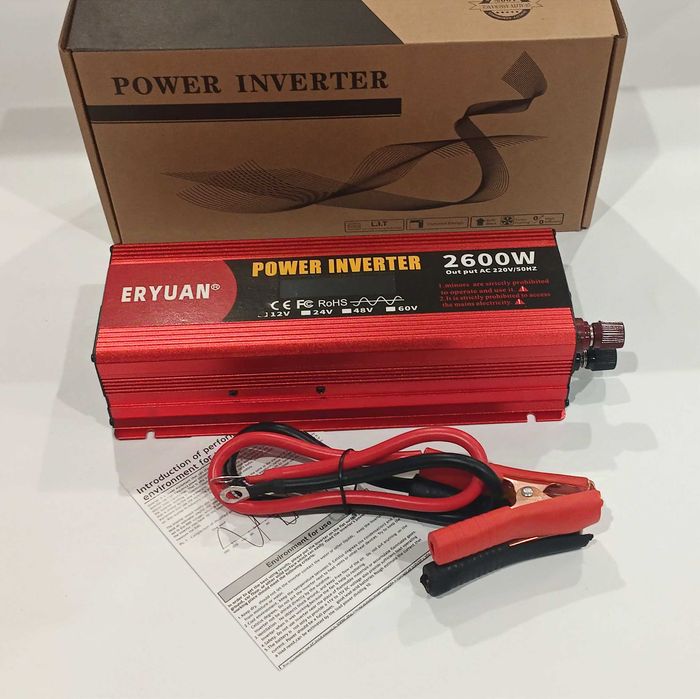 Інвертори ERYUAN з чистою синусоїдою 12V-220V 2200-6000W (1100-2500W)