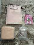 Conjunto rosa pulseira meninas