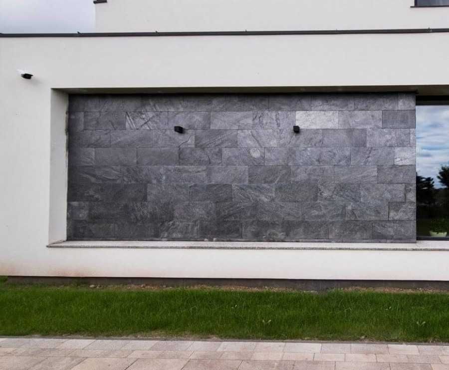 Płytki Łupek Silver Grey 30x60 Kamień Elewacyjny Ściana Ogrodzenie